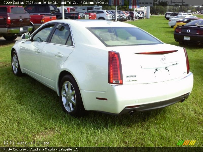 White Diamond Tri-Coat / Cashmere/Cocoa 2009 Cadillac CTS Sedan