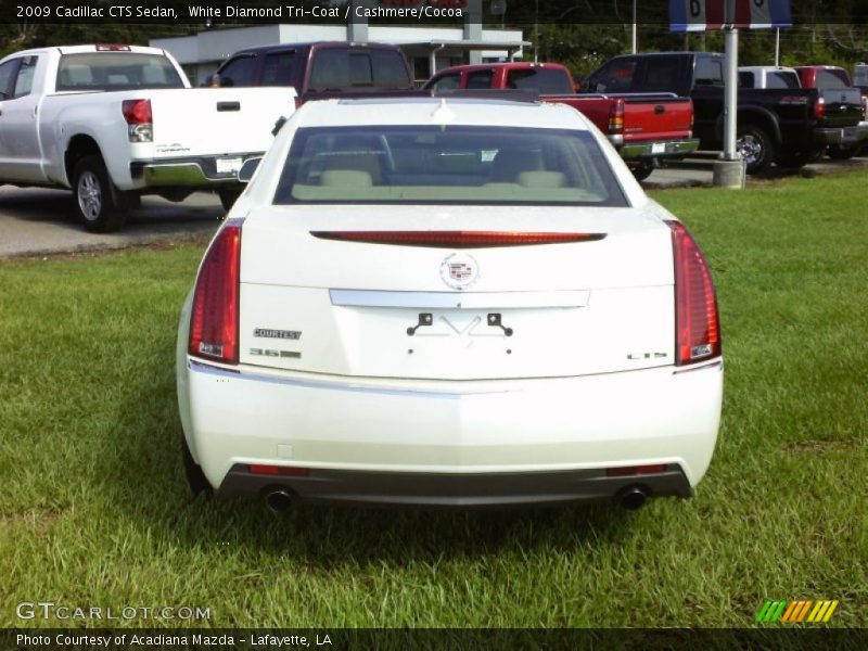 White Diamond Tri-Coat / Cashmere/Cocoa 2009 Cadillac CTS Sedan