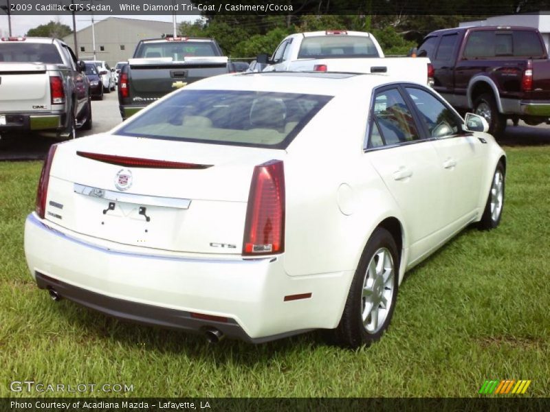 White Diamond Tri-Coat / Cashmere/Cocoa 2009 Cadillac CTS Sedan