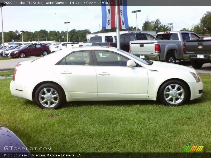 White Diamond Tri-Coat / Cashmere/Cocoa 2009 Cadillac CTS Sedan