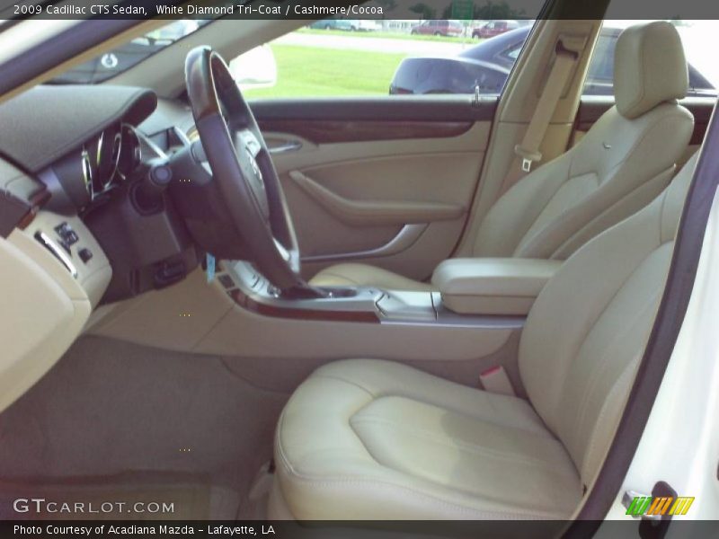 White Diamond Tri-Coat / Cashmere/Cocoa 2009 Cadillac CTS Sedan