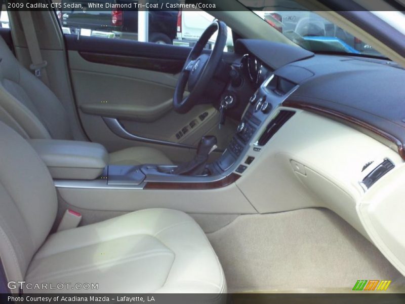White Diamond Tri-Coat / Cashmere/Cocoa 2009 Cadillac CTS Sedan