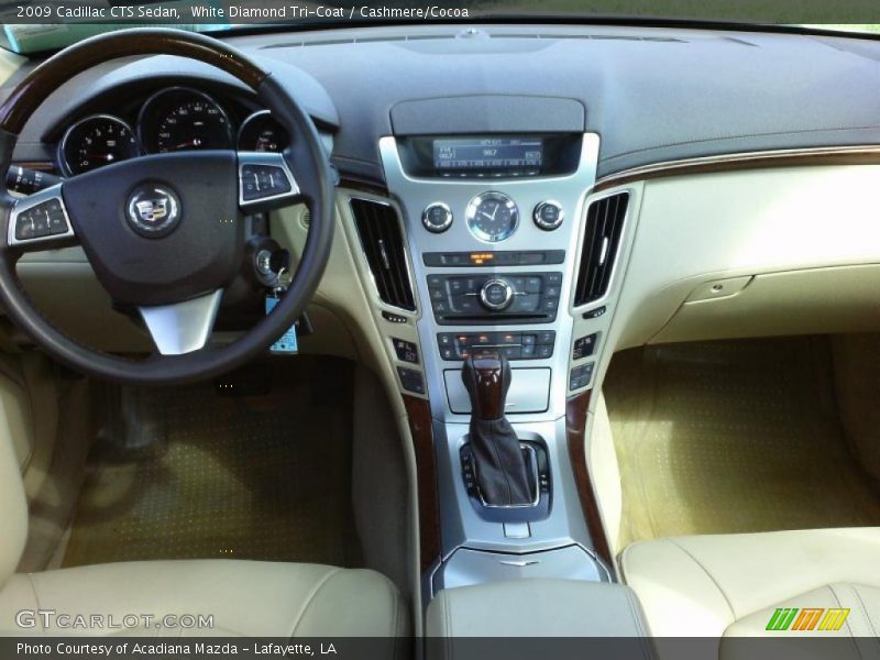 White Diamond Tri-Coat / Cashmere/Cocoa 2009 Cadillac CTS Sedan