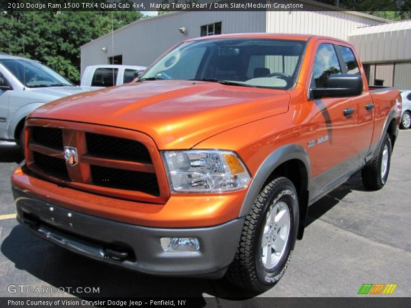 Mango Tango Pearl / Dark Slate/Medium Graystone 2010 Dodge Ram 1500 TRX4 Quad Cab 4x4