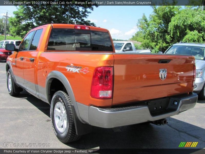 Mango Tango Pearl / Dark Slate/Medium Graystone 2010 Dodge Ram 1500 TRX4 Quad Cab 4x4