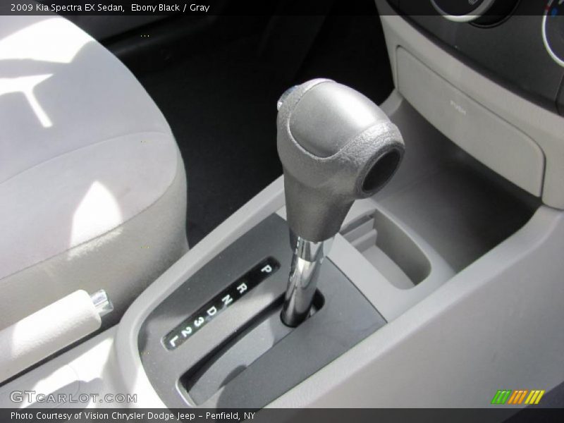 Ebony Black / Gray 2009 Kia Spectra EX Sedan