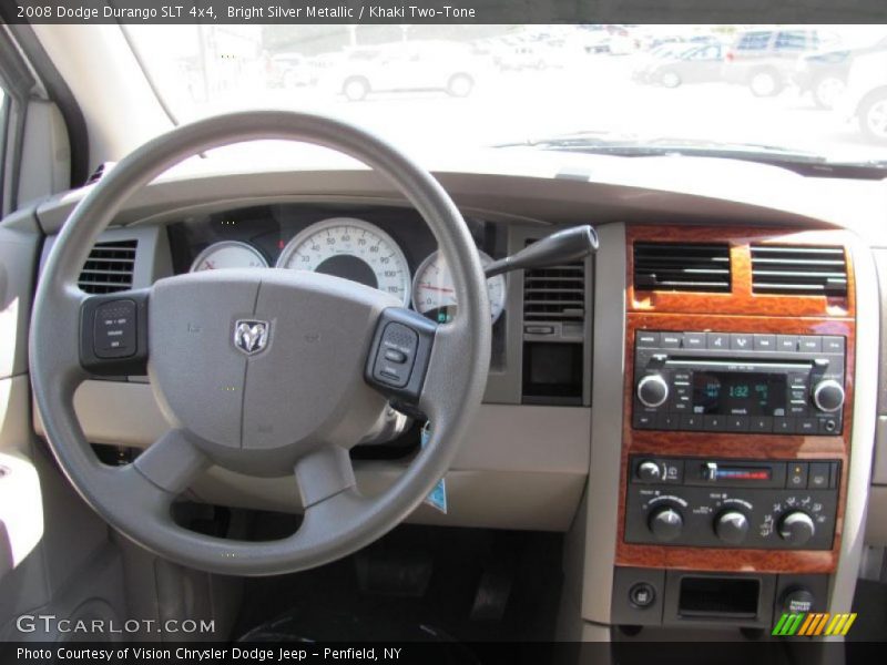 Bright Silver Metallic / Khaki Two-Tone 2008 Dodge Durango SLT 4x4