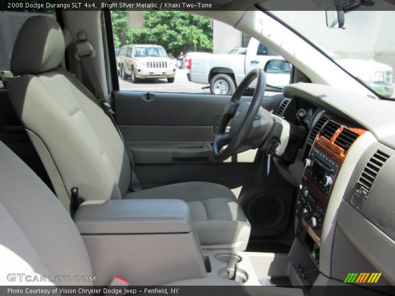 Bright Silver Metallic / Khaki Two-Tone 2008 Dodge Durango SLT 4x4
