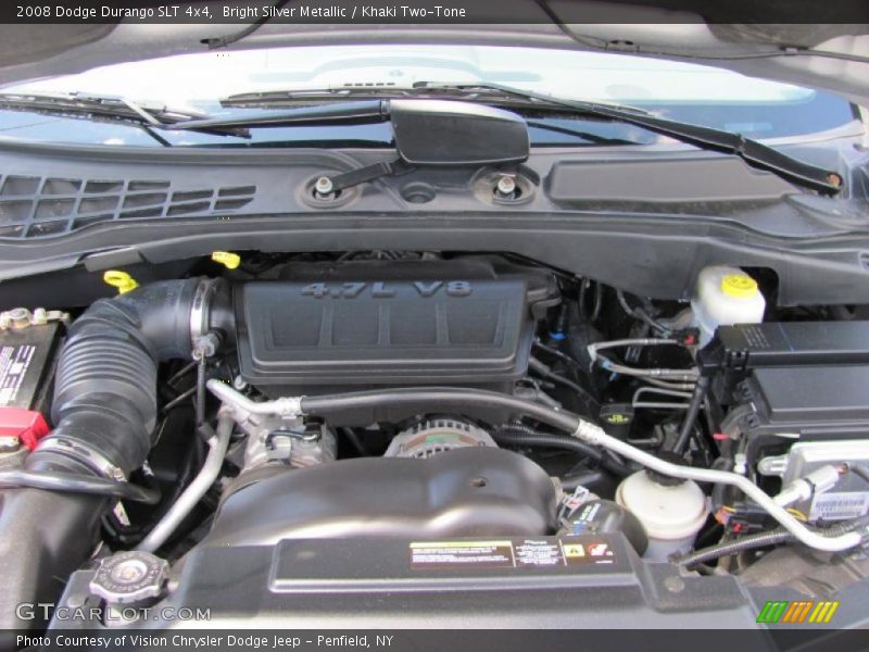 Bright Silver Metallic / Khaki Two-Tone 2008 Dodge Durango SLT 4x4