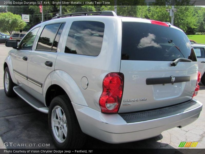 Bright Silver Metallic / Khaki Two-Tone 2008 Dodge Durango SLT 4x4