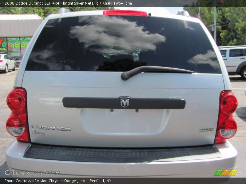 Bright Silver Metallic / Khaki Two-Tone 2008 Dodge Durango SLT 4x4