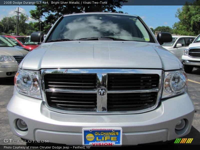 Bright Silver Metallic / Khaki Two-Tone 2008 Dodge Durango SLT 4x4
