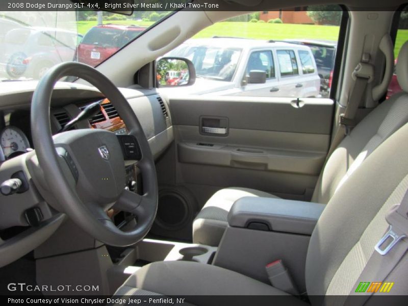 Bright Silver Metallic / Khaki Two-Tone 2008 Dodge Durango SLT 4x4