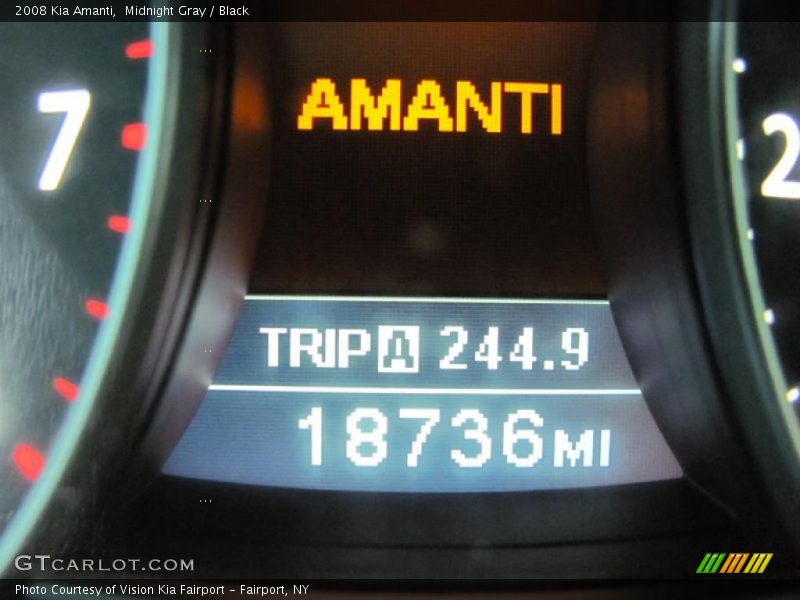 Midnight Gray / Black 2008 Kia Amanti
