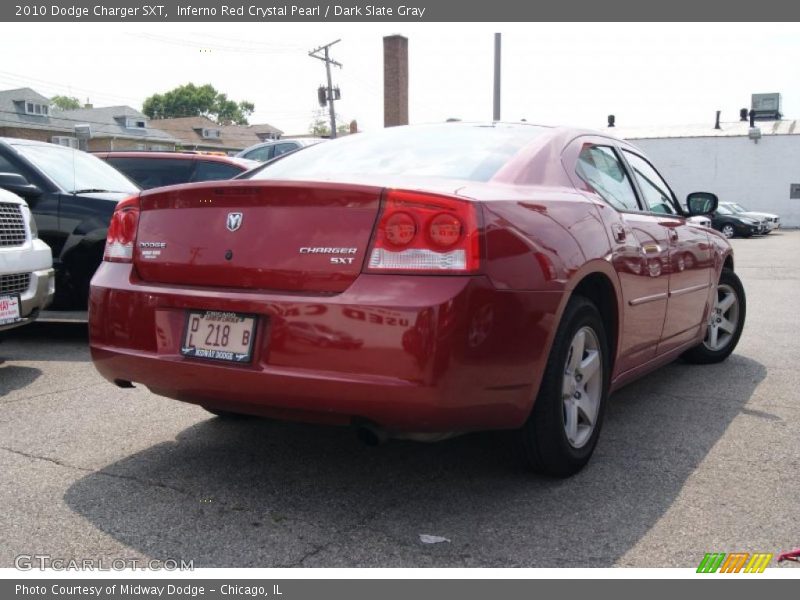 Inferno Red Crystal Pearl / Dark Slate Gray 2010 Dodge Charger SXT