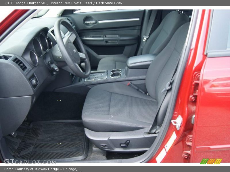 Inferno Red Crystal Pearl / Dark Slate Gray 2010 Dodge Charger SXT