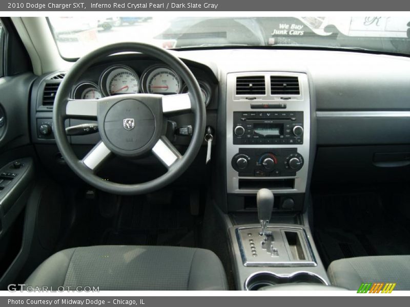 Inferno Red Crystal Pearl / Dark Slate Gray 2010 Dodge Charger SXT
