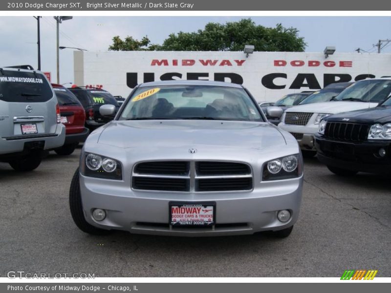 Bright Silver Metallic / Dark Slate Gray 2010 Dodge Charger SXT