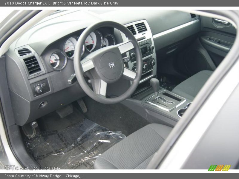 Bright Silver Metallic / Dark Slate Gray 2010 Dodge Charger SXT
