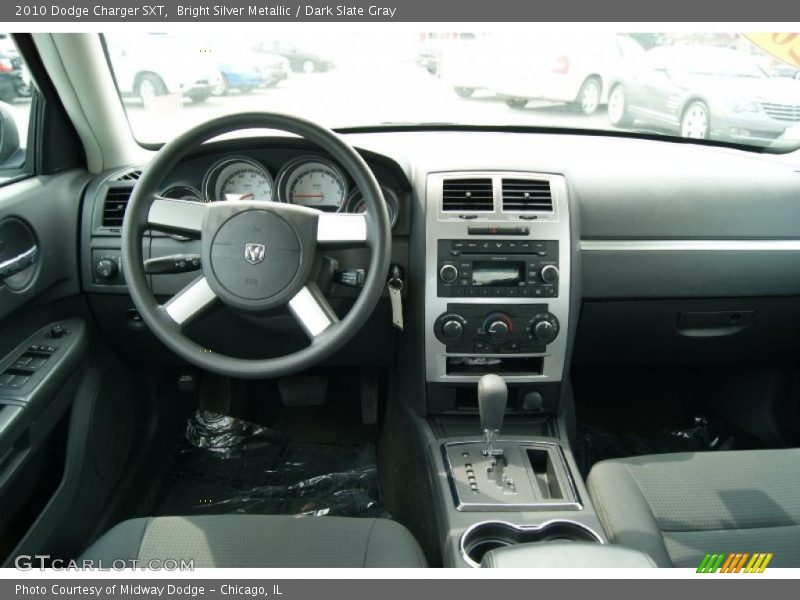 Bright Silver Metallic / Dark Slate Gray 2010 Dodge Charger SXT