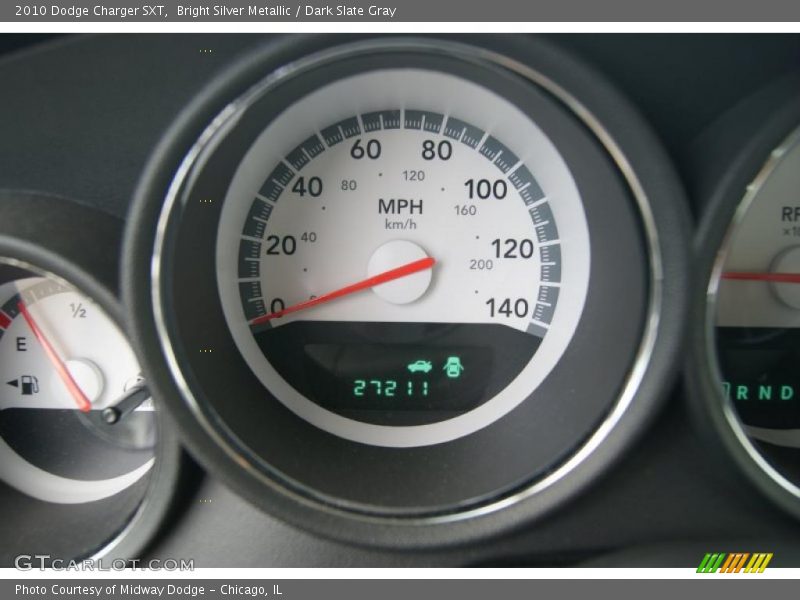 Bright Silver Metallic / Dark Slate Gray 2010 Dodge Charger SXT