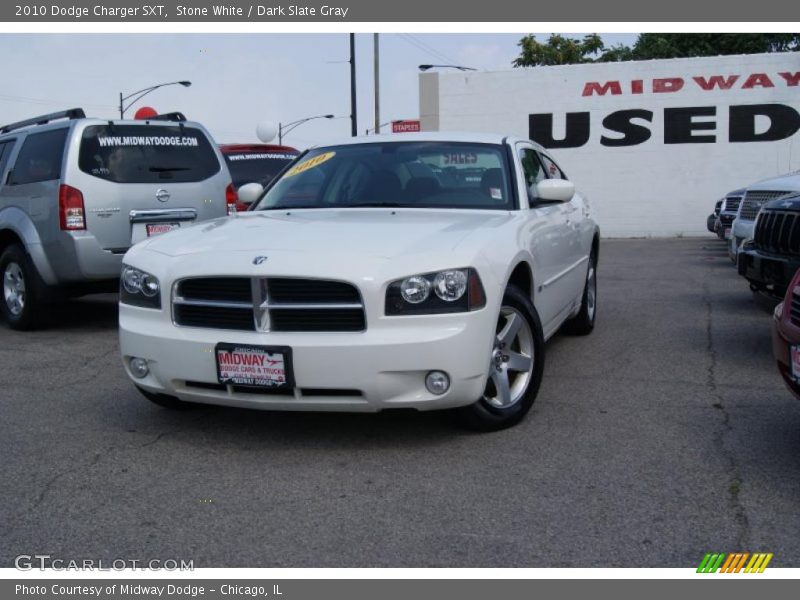 Stone White / Dark Slate Gray 2010 Dodge Charger SXT