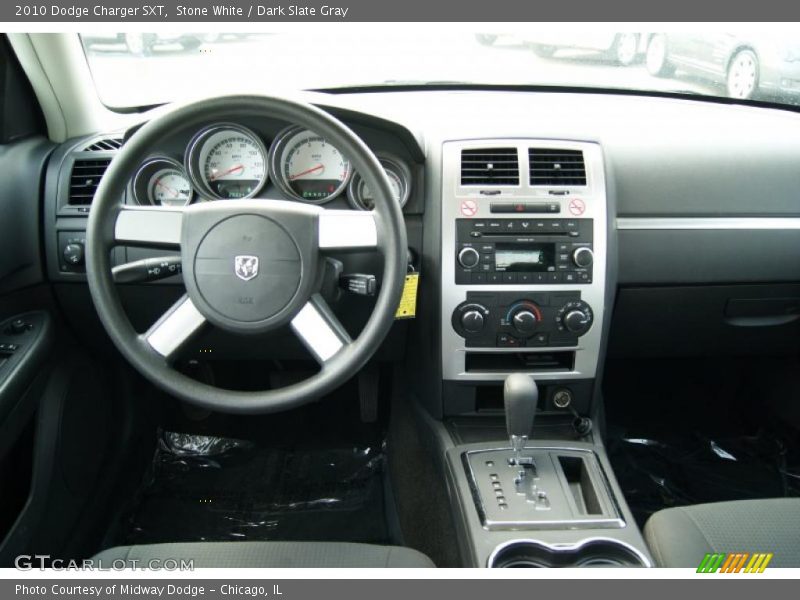 Stone White / Dark Slate Gray 2010 Dodge Charger SXT