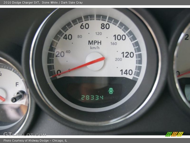 Stone White / Dark Slate Gray 2010 Dodge Charger SXT