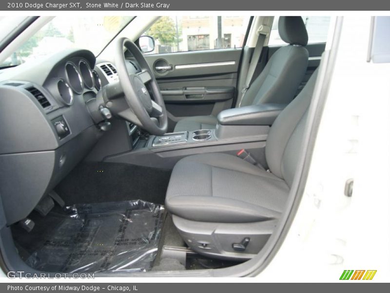Stone White / Dark Slate Gray 2010 Dodge Charger SXT