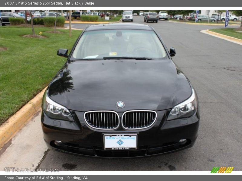 Jet Black / Beige 2007 BMW 5 Series 525xi Sedan