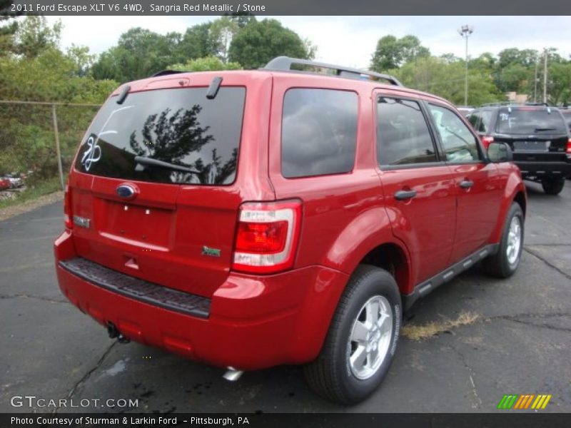 Sangria Red Metallic / Stone 2011 Ford Escape XLT V6 4WD