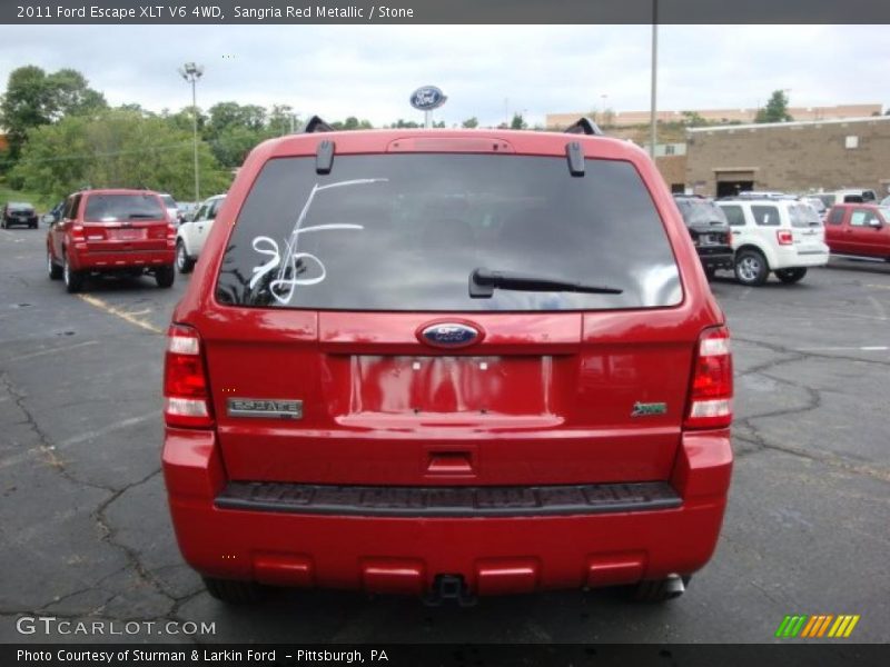 Sangria Red Metallic / Stone 2011 Ford Escape XLT V6 4WD