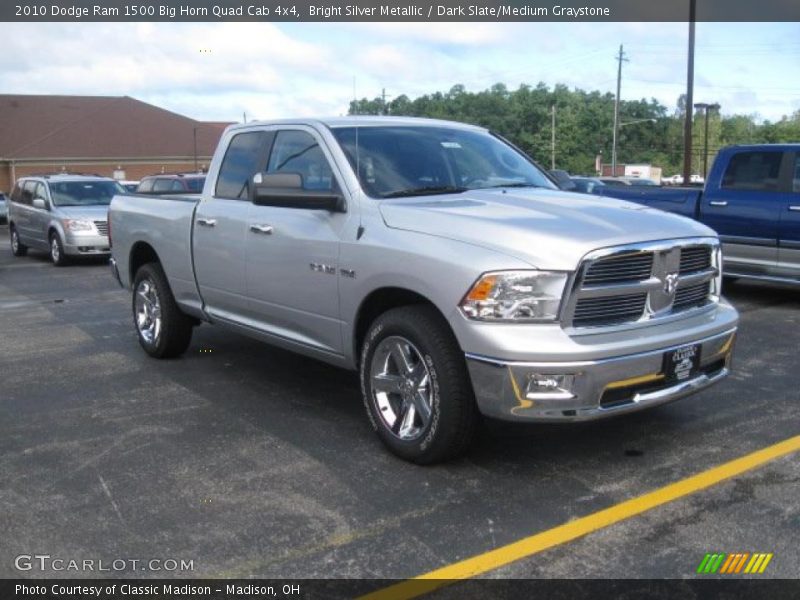 Bright Silver Metallic / Dark Slate/Medium Graystone 2010 Dodge Ram 1500 Big Horn Quad Cab 4x4