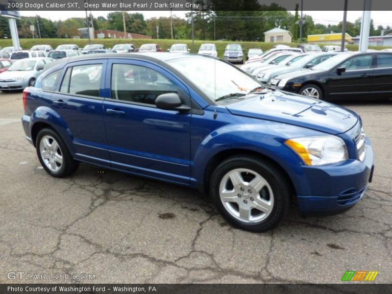 Deep Water Blue Pearl / Dark Slate Gray 2009 Dodge Caliber SXT