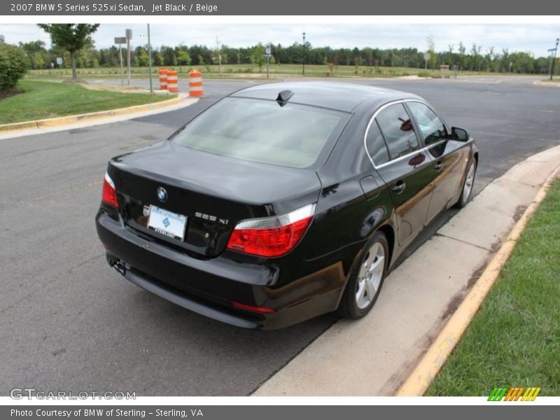 Jet Black / Beige 2007 BMW 5 Series 525xi Sedan