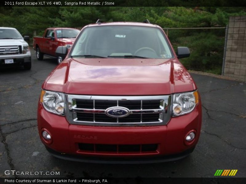 Sangria Red Metallic / Stone 2011 Ford Escape XLT V6 4WD