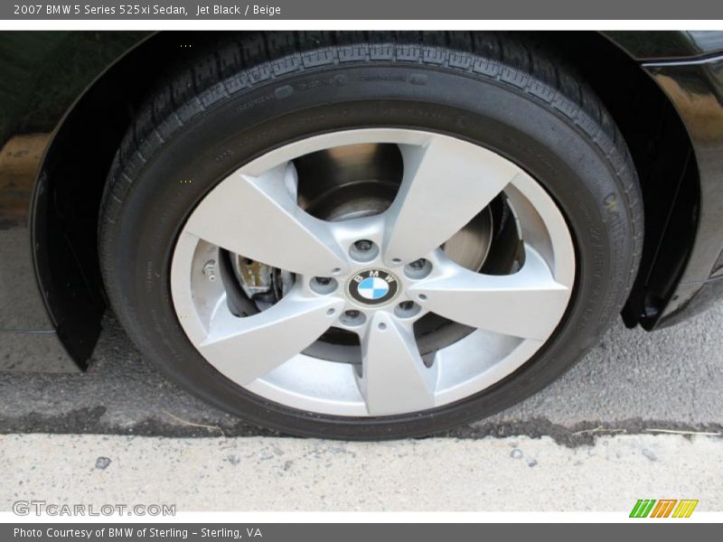 Jet Black / Beige 2007 BMW 5 Series 525xi Sedan