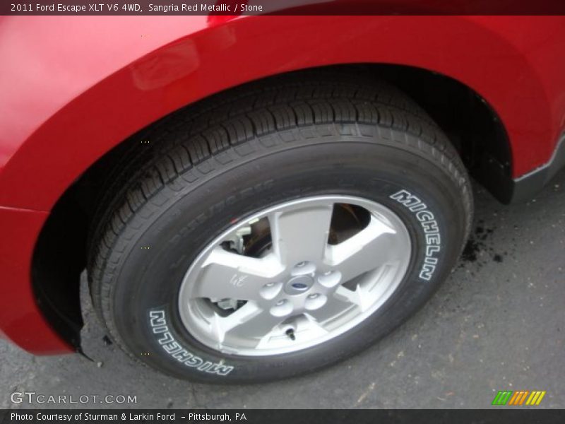 Sangria Red Metallic / Stone 2011 Ford Escape XLT V6 4WD