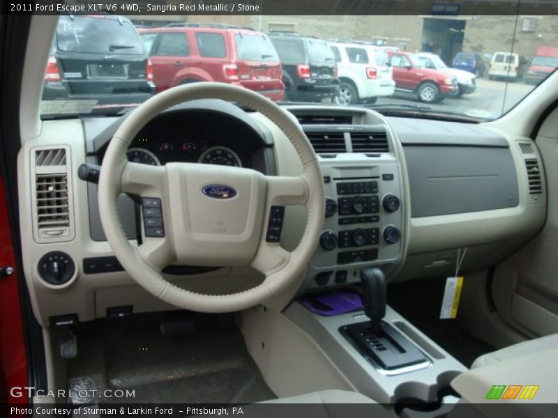 Sangria Red Metallic / Stone 2011 Ford Escape XLT V6 4WD