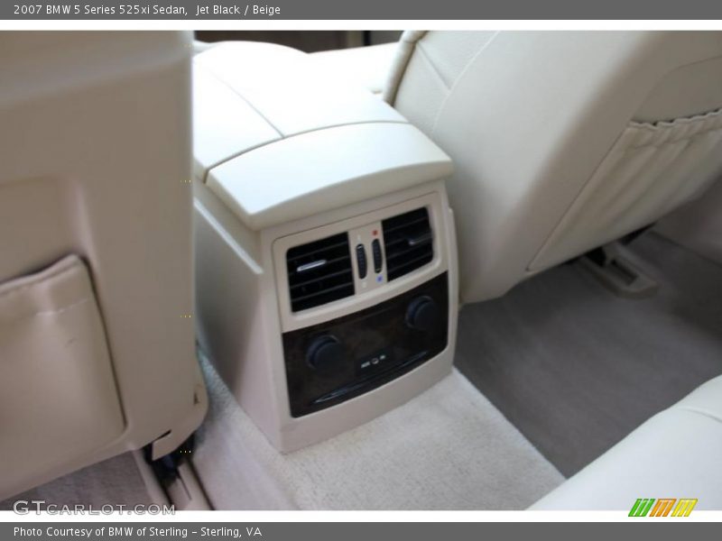 Jet Black / Beige 2007 BMW 5 Series 525xi Sedan