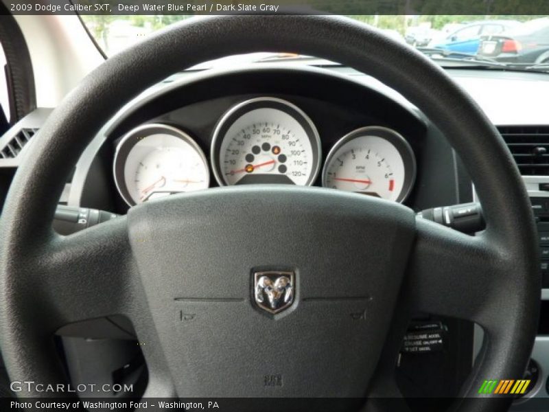 Deep Water Blue Pearl / Dark Slate Gray 2009 Dodge Caliber SXT