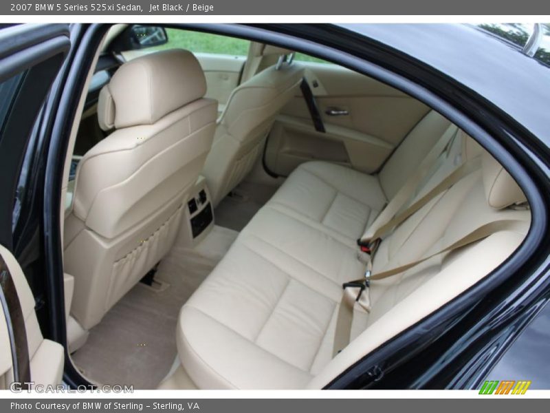 Jet Black / Beige 2007 BMW 5 Series 525xi Sedan