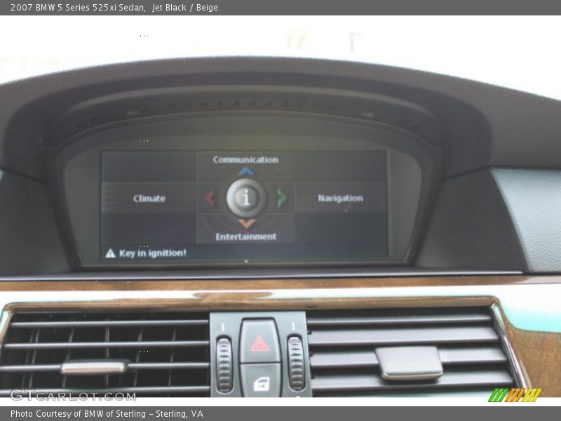 Jet Black / Beige 2007 BMW 5 Series 525xi Sedan