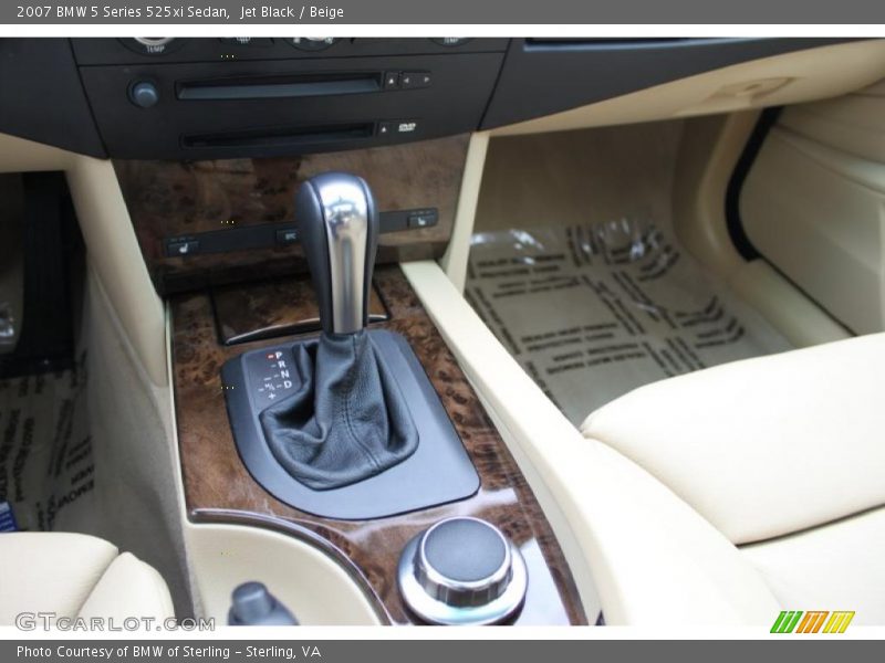 Jet Black / Beige 2007 BMW 5 Series 525xi Sedan