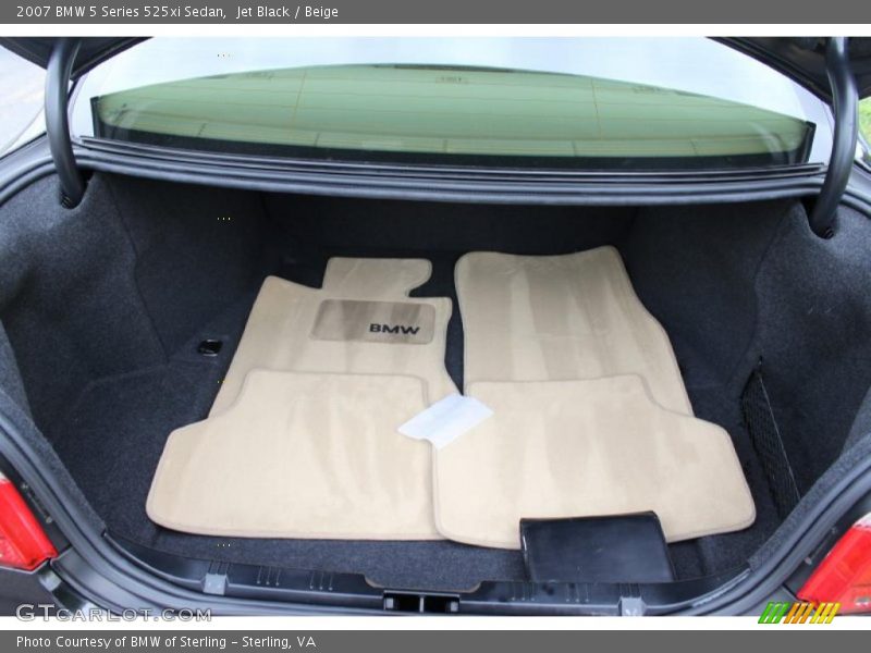 Jet Black / Beige 2007 BMW 5 Series 525xi Sedan