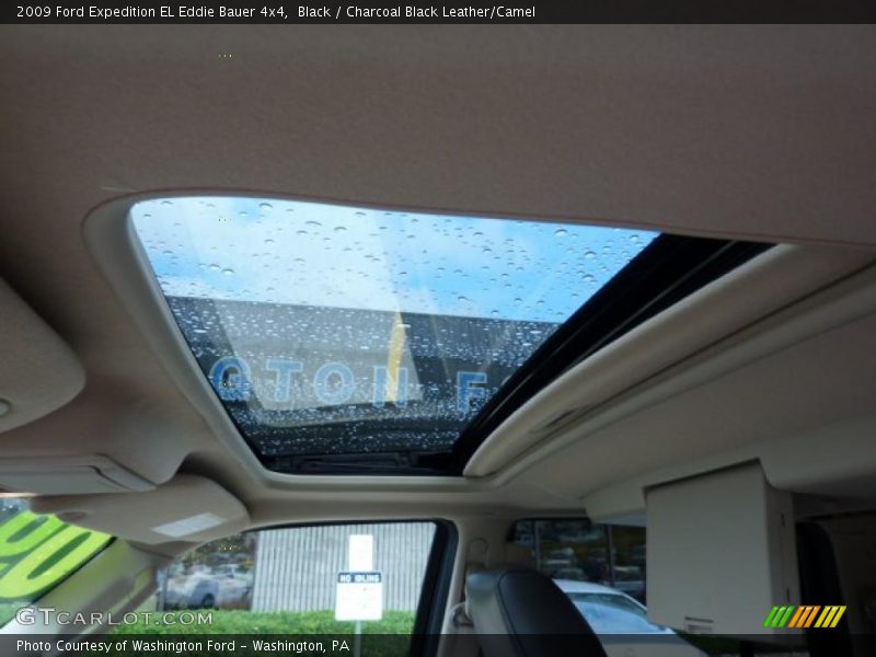 Black / Charcoal Black Leather/Camel 2009 Ford Expedition EL Eddie Bauer 4x4