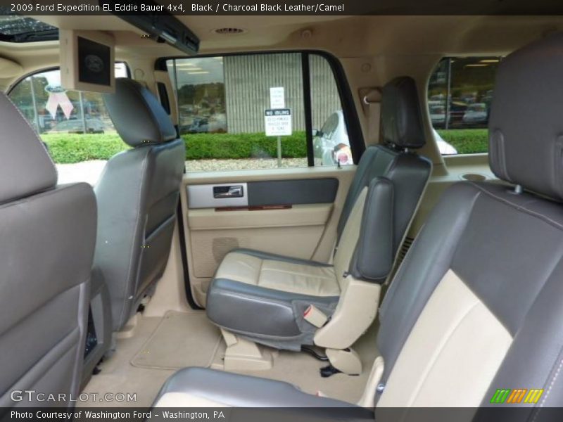Black / Charcoal Black Leather/Camel 2009 Ford Expedition EL Eddie Bauer 4x4