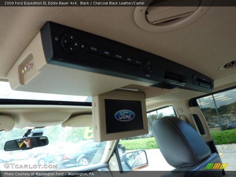 Black / Charcoal Black Leather/Camel 2009 Ford Expedition EL Eddie Bauer 4x4