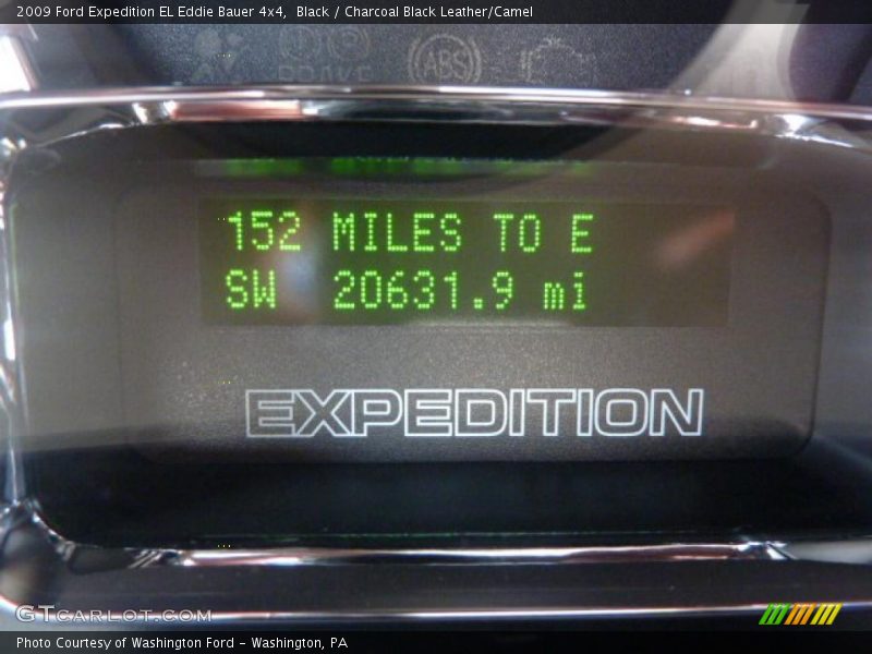Black / Charcoal Black Leather/Camel 2009 Ford Expedition EL Eddie Bauer 4x4