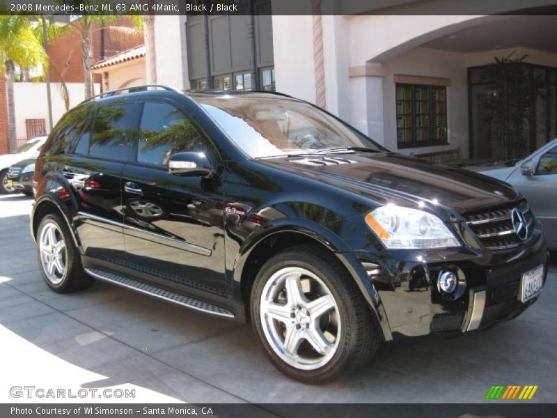 Black / Black 2008 Mercedes-Benz ML 63 AMG 4Matic